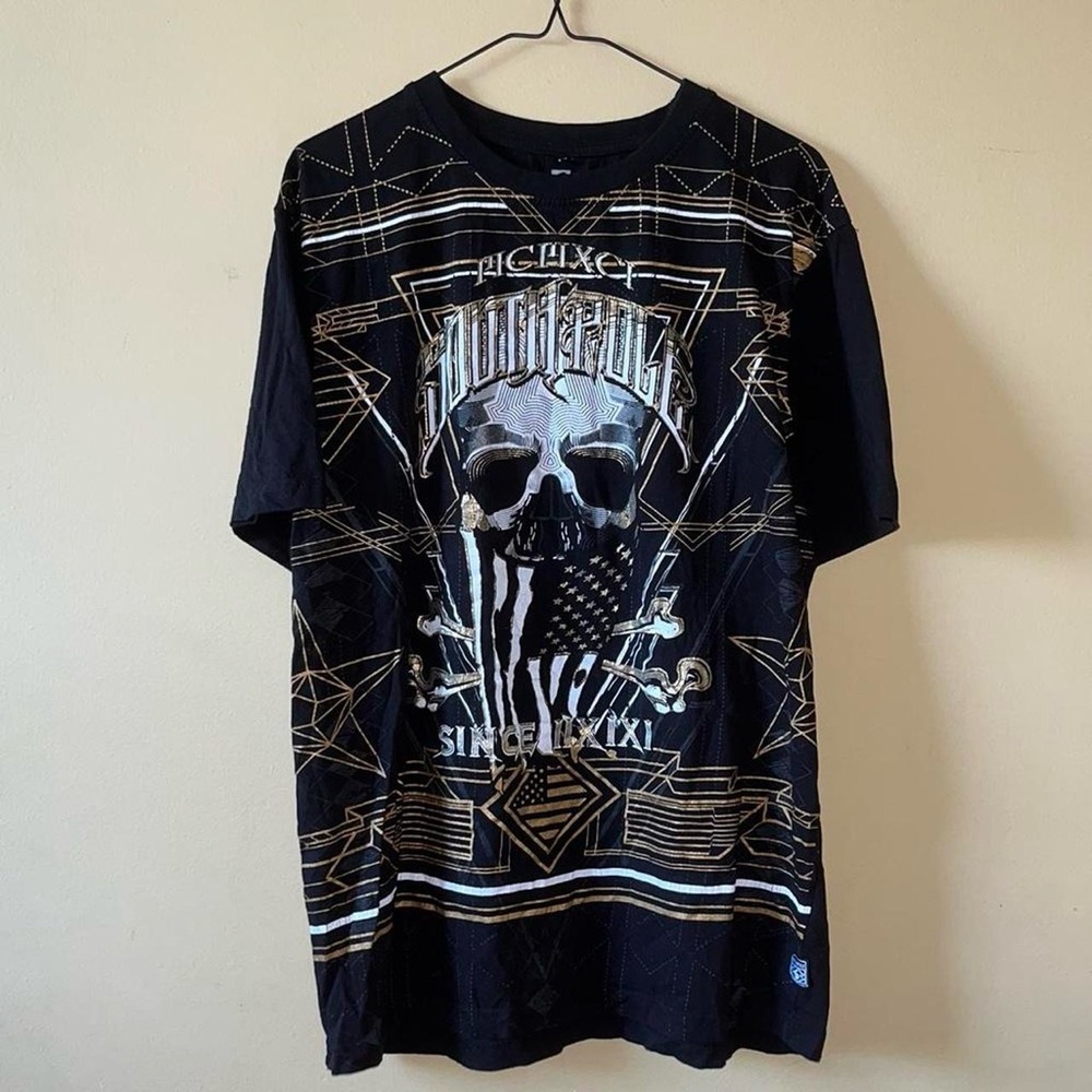 Y2K Southpole Cyber Emo Mall Goth Graphic USA MMA Tee